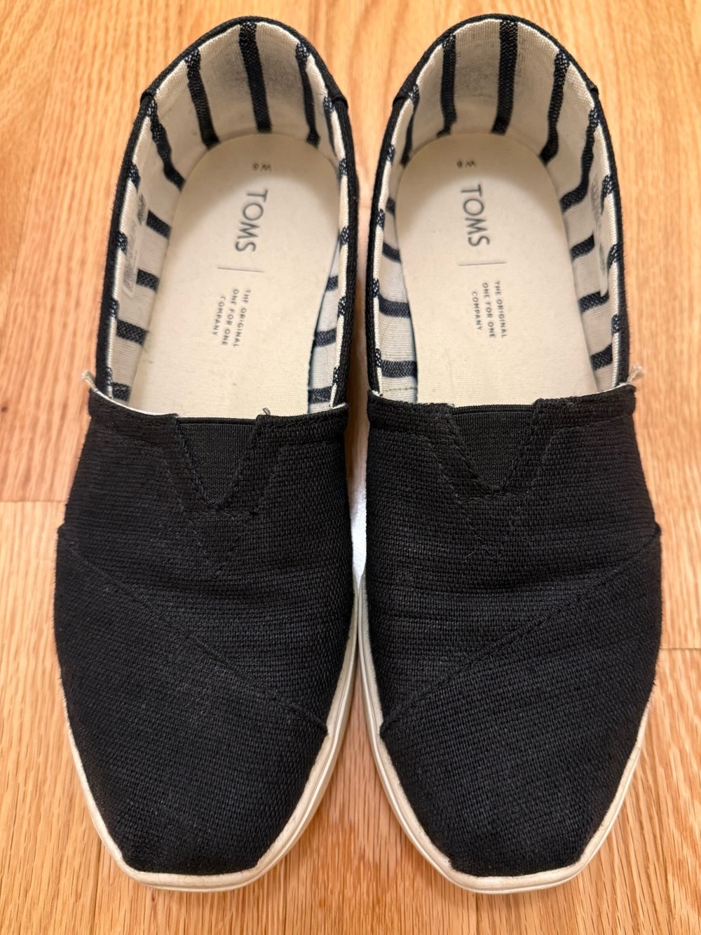 Toms Alpargata Plus in Black Heritage Canvas